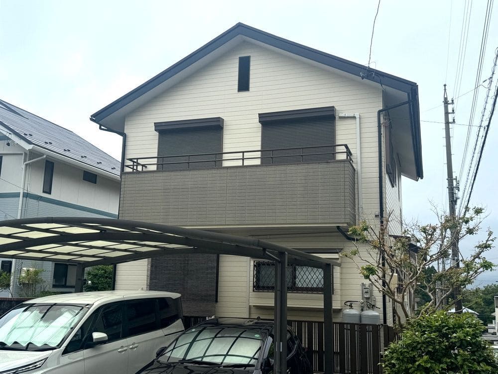 桑名市の外壁塗装、屋根塗装、防水工事をリペイント匠が施工した写真