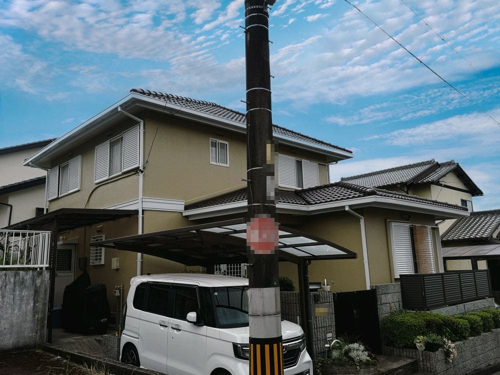 亀山市の外壁塗装、屋根塗装をリペイント匠が施工した写真
