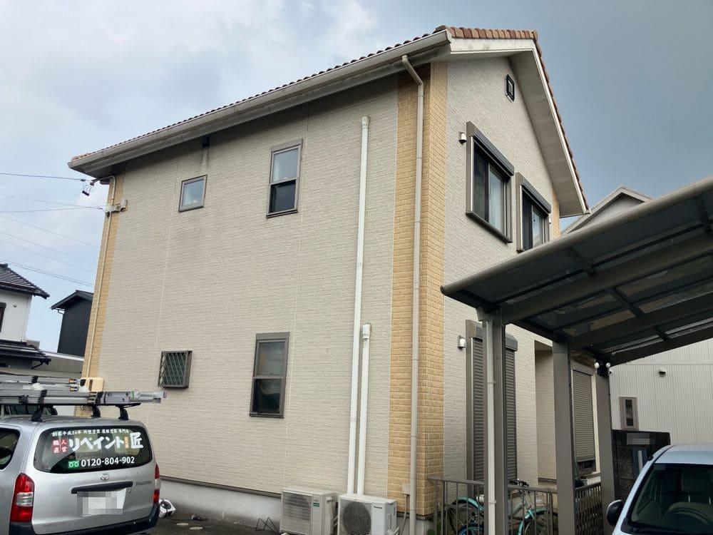 松阪市の外壁塗装をリペイント匠が施工した写真