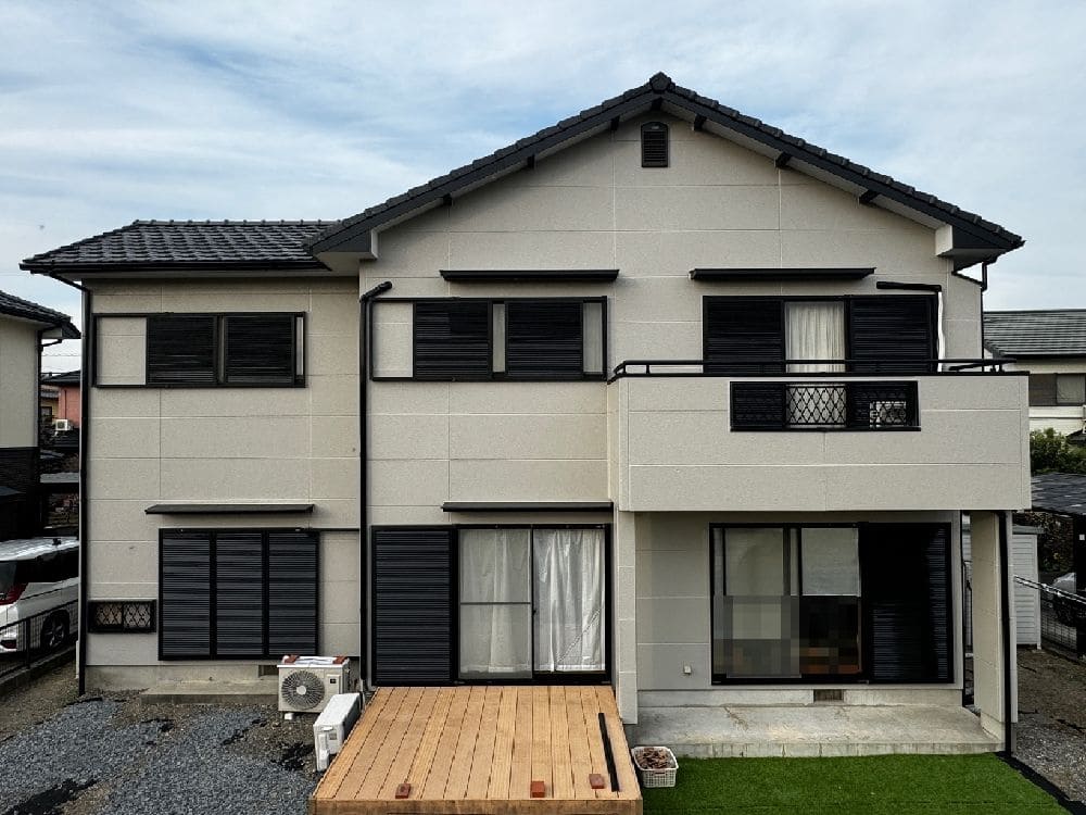 I様(四日市)施工後_外壁全体 四日市市の外壁塗装、防水工事をリペイント匠が施工した写真