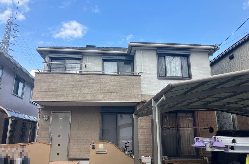 松阪市で外壁塗装と屋根工事をリペイント匠が施工した写真