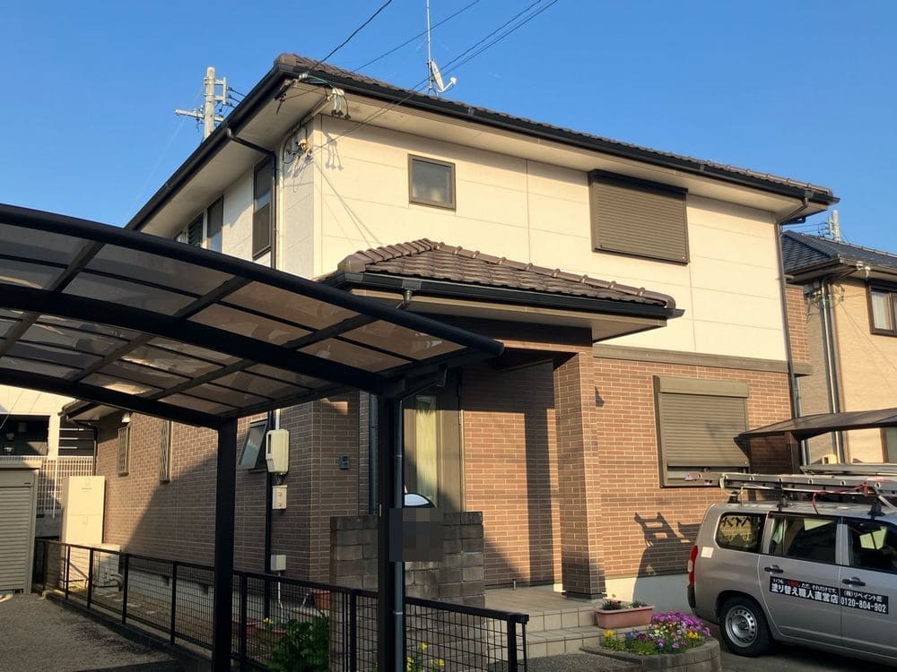津市の外壁塗装、防水工事をリペイント匠が施工した写真
