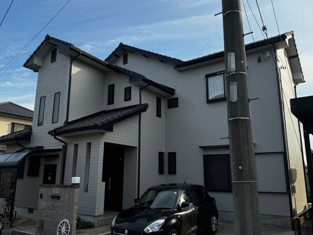 四日市の外壁塗装、防水工事をリペイント匠が施工した写真