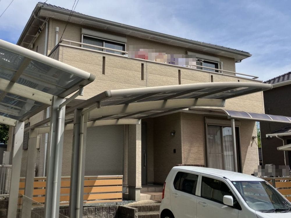 津市の外壁塗装、防水工事をリペイント匠が施工した写真