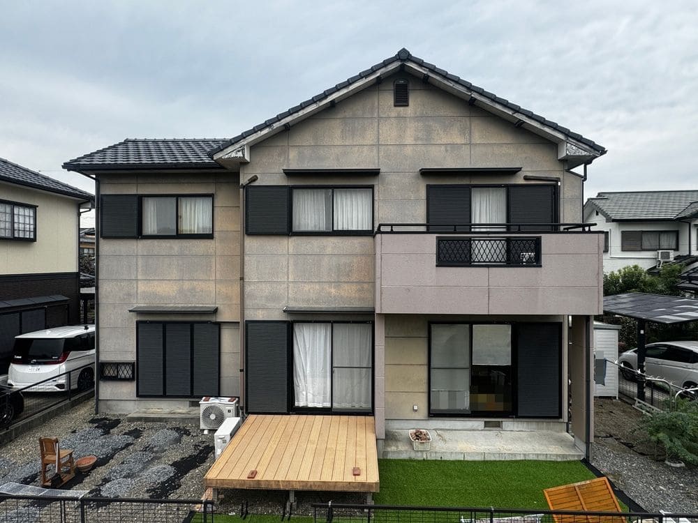 四日市の外壁塗装、防水工事をリペイント匠が施工した写真