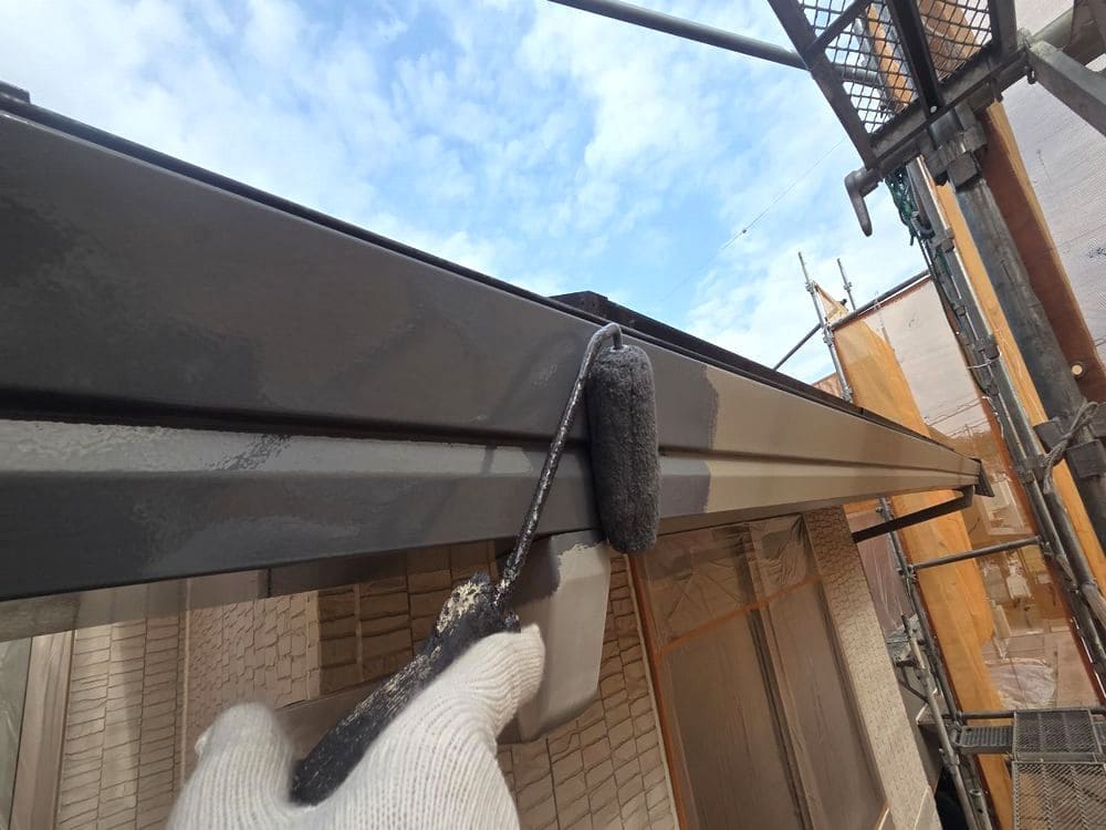 桑名市の外壁塗装、屋根塗装をリペイント匠が施工した写真