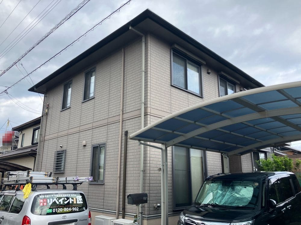 松阪市で外壁・屋根塗装をリペイント匠が施工した写真
