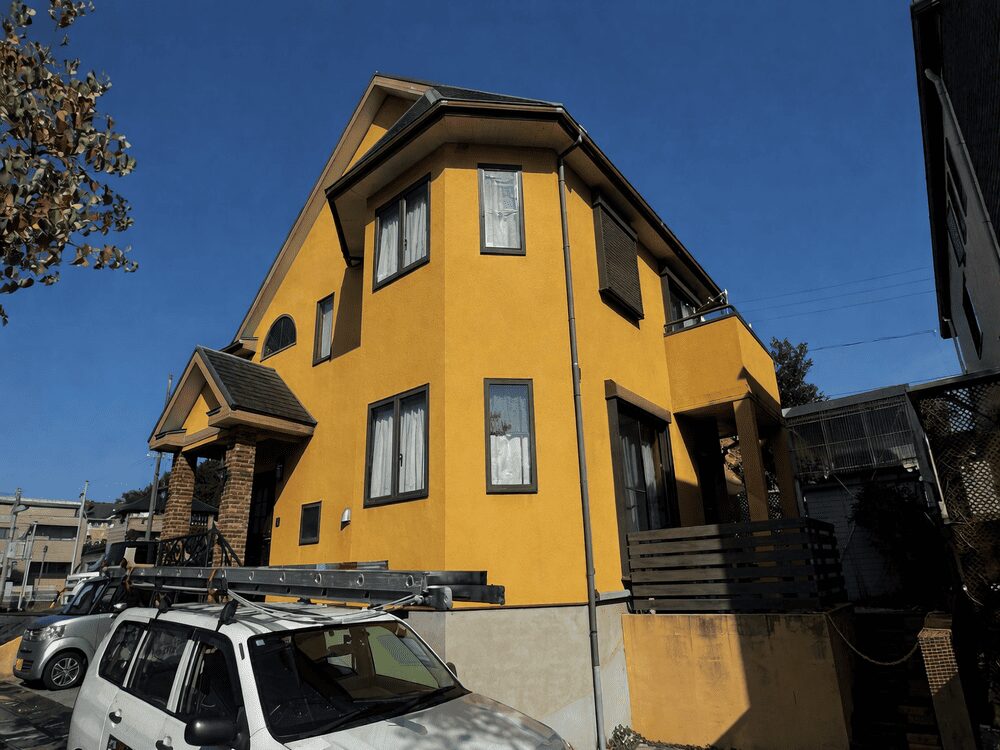 桑名市の外壁塗装、屋根塗装、防水工事をリペイント匠が施工した写真